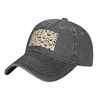 Hairy Ferret Print Cotton Outdoor Baseball Cap Unisex Style Dad Hat for Adjustable Headwear Sports Hat