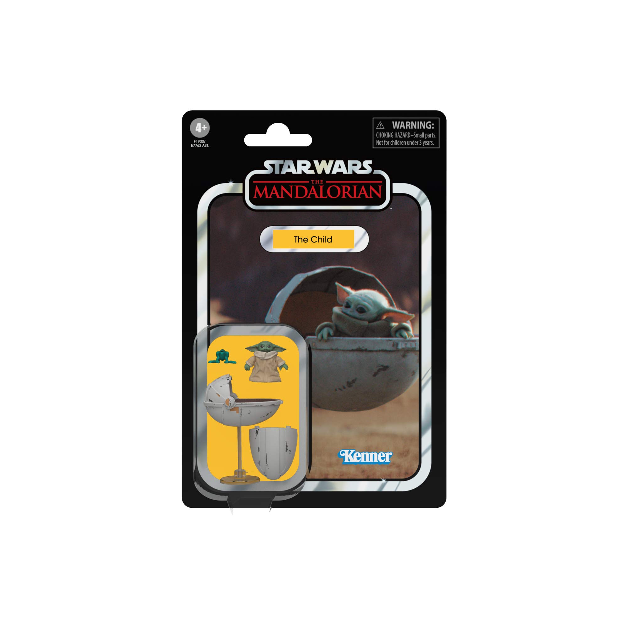 STAR WARS The Vintage Collection The Child with Pram Toy, 3.75-inch-Scale The Mandalorian Action Figure, Toys for Kids Ages 4 and Up, Multicolored (F1900)