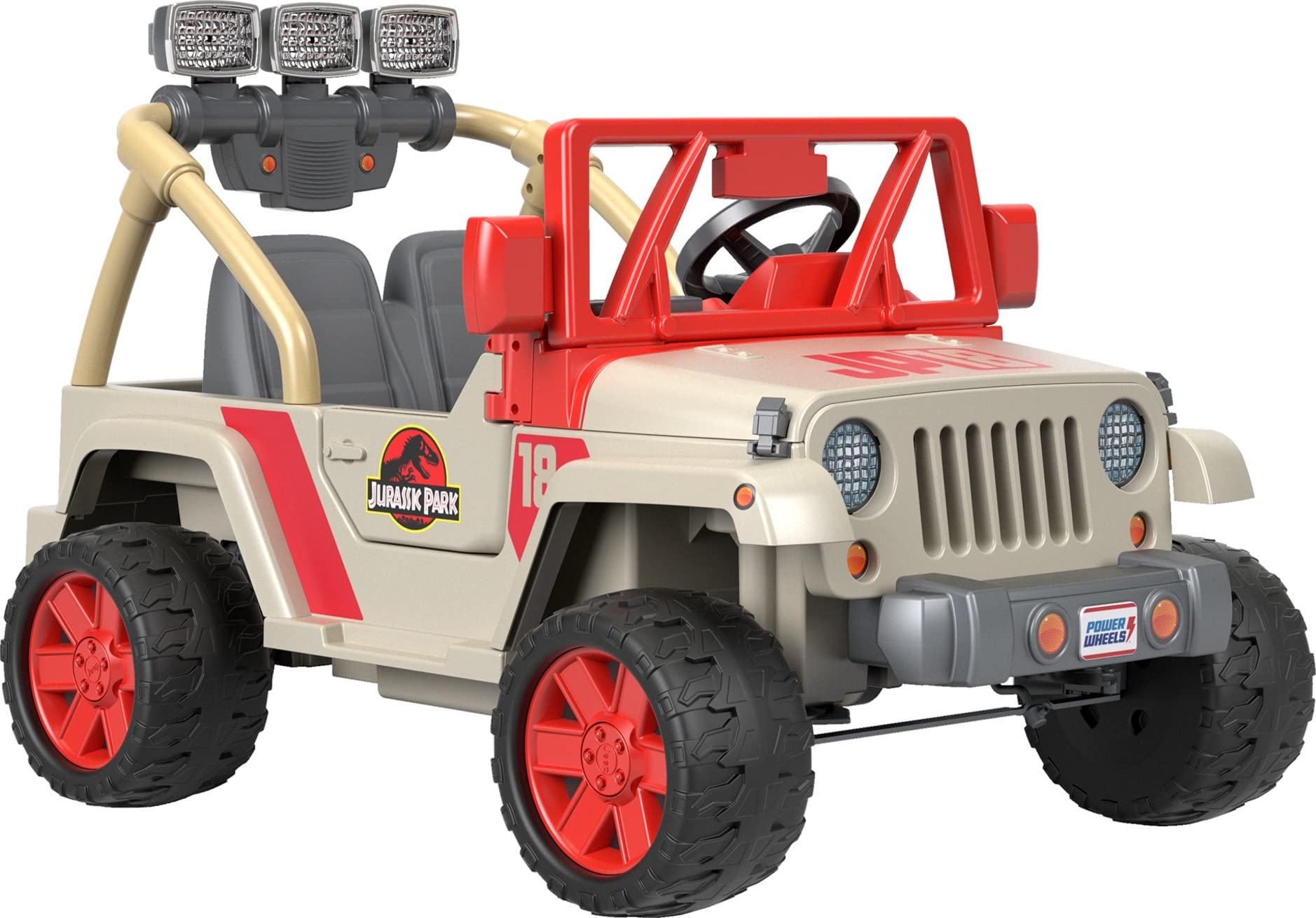 Mua Power Wheels Jurassic Park Jeep Wrangler Kids Ride-on Car with Dinosaur  Sounds and Functioning Light Bar, Seats 2 trên Amazon Mỹ chính hãng 2023 |  Fado