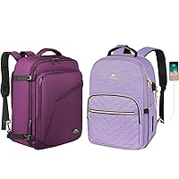 MATEIN Travel Backpack for Women, Expandable Flight Approved Carry on Water Resistant Lightweight Suitcase, Anti Theft 15.6 inch Laptop Backpack for Women