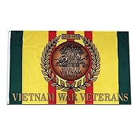 Vietnam War Veterans Flag 1959-1975 with Service Medal