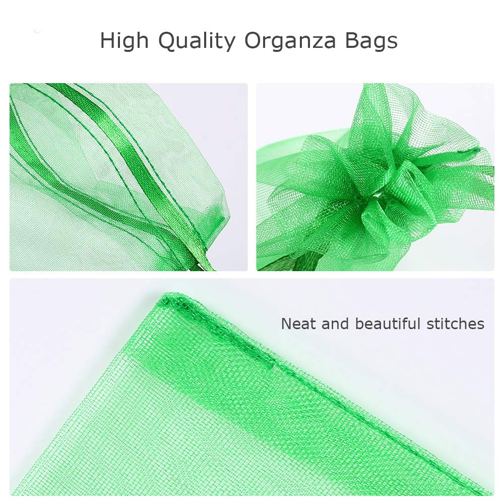 Bouraw 120Pcs Organza Bags 4x6 Inches with Drawstring, Jewelry Pouches Wedding Party Christmas Favor Gift Bags (Mixed Color)