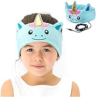CozyPhones Kids Headphones for Girls, Thin Speakers & Soft Stretchy Headband, Volume Limited Toddlers & Childrens Earphones