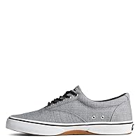 Sperry Mens Halyard CVO Linen Chambray Lace Up Sneakers Shoes Casual - Grey