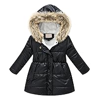 Jackets And Coats Coat Thick Warm Windproof Hooded Coat Outwear Jacket Clothes Winter Coat Girl 2t