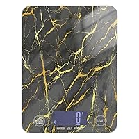 ALAZA Food Scale, Marble Golden Digital Kitchen Scale for Food Ounces and Grams, 5g/0.18 oz - 5kg/11LB