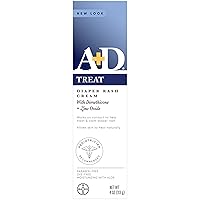 A+D Zinc Oxide Diaper Rash Cream with Aloe 4 oz (113 g)(pack of 2)