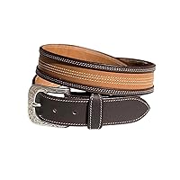 Durango Mens Murphy Two Tone Leather Belt