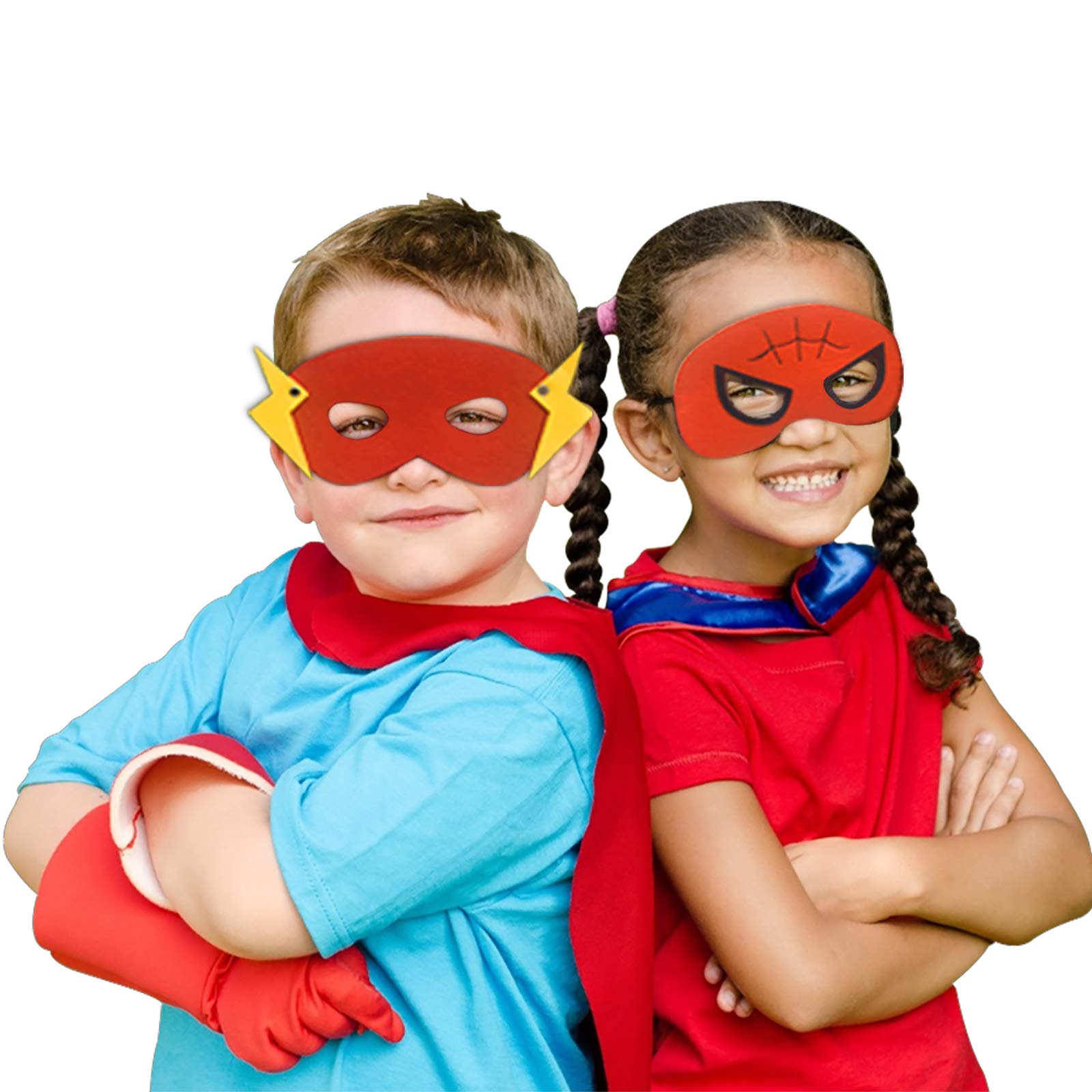 Toys Gifts for 3-8 year old Boys Girls Dress Up Superhero Capes and Masks for Kids Birthday Party Halloween Costumes