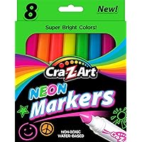 Cra-Z-art Neon Broadline Markers, 8 Count (10112)