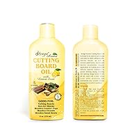 Cutting Board Oil [8 OZ]- Enriched with Lemon and Vitamin E| Food Grade Mineral Oil |Butcher Block Oil & Conditioner| Best for Wood & Bamboo Restoring, Conditioning & Sealing