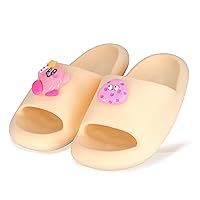 Anime Kirby Slides for Women Non-Slip Bathroom Shower Sandals Rubber Slippers House Slides Soft Thick Sole Indoor Outdoor Slides