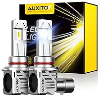 9005 HB3 LED Bulb, 15000 Lumens 400% High Brightness, 6500K Cool White, Direct Installation Fog Light Bulbs Plug and Play, Pack of 2