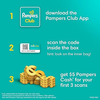 Diapers Size 0, 104 count - Pampers Baby Dry Disposable Diapers