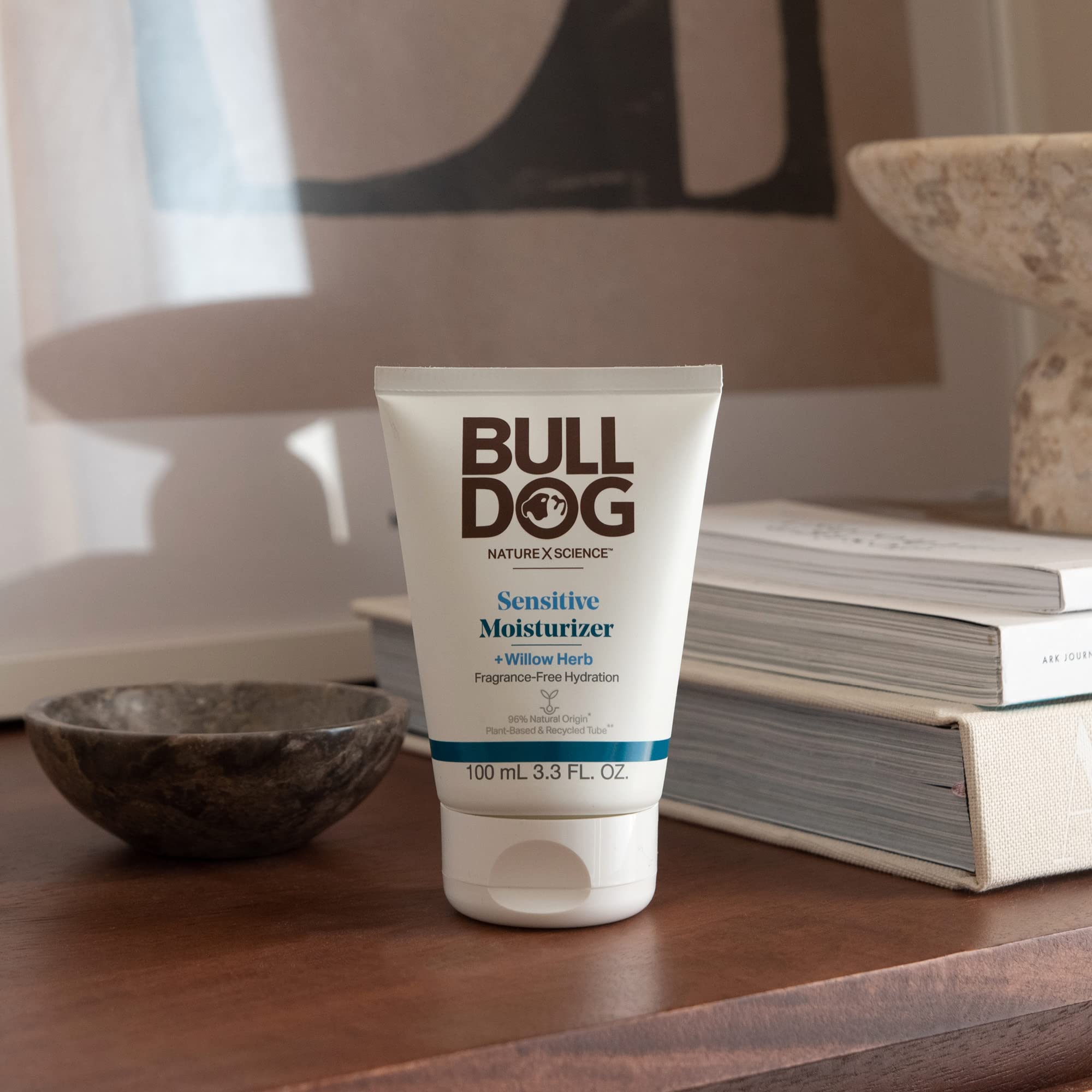 Bulldog Mens Skincare and Grooming Sensitive Full Face Kit with Moisturizer, Face Wash and Face Scrub, 3 Count