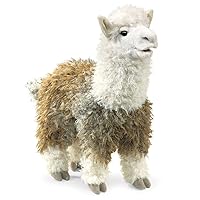 Folkmanis Alpaca Hand Puppet, White, 1 EA