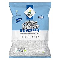 Organic Rice Flour Pure White - Rice Atta - ★ USDA Certified Organic - ★ European Union Certified Organic - ★ Pesticides Free - ★ Adulteration Free - ★ Sodium Free - 2 lb - 24 Mantra Organic
