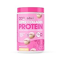 Collagen Peptides Protein Powder | Supports Gut Health, Healthy Hair, Skin, Nails with Biotin & Vitamins | Hydrolyzed Grass-Fed Bovine | No Sugar, Gluten-Free | 30 Servings, Strawberry Vanilla