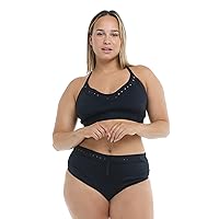 Body Glove Women's Ruth Plus Fixed Triangle Bikini Top Swimsuit with Adjustable Tie Back Detail, Available in Sizes 1x,2X,3X