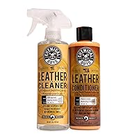 Chemical Guys SPI 109 16 Leather Cleaner and Leather Conditioner Kit for Use on Leather Apparel, Furniture, Car Interiors, Shoes, Boots, Bags & More (2 - 16 fl oz Bottles)