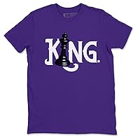 Court Purple Design Printed Chess King Sneaker Matching T-Shirt
