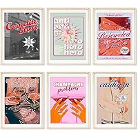 6 Pieces Music Poster Home Decor By Singer Album Cover Posters Canvas Wall Art HD Picture Print Living Room Bedroom Decorative Painting Vintage Room Aesthetics (Unframe 8x10 inch)