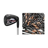 Golf Iron Clubs &Golf Bamboo Tees,Bundle of 2