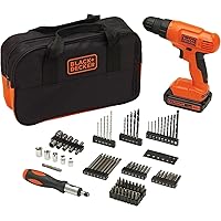 108 Pcs Cordless Drill Set, 530in-lbs 21V MAX Electric Power Drill Driver Kits with Fast Battery Charger, Tool Box Set 3/8'' Keyless Chuck 2 Variable Speed Home Tool Kit for Garden House Repair