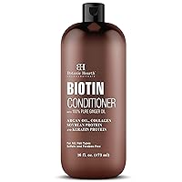 Botanic Hearth Biotin Conditioner with Ginger Oil & Keratin | For Hair Growth |With Turmeric Extract, Argan Oil, Tea Tree Oil & Vitamin E | Sulphate & Paraben Free | 16 fl oz