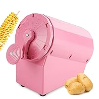 Manual Tornado Potato Slicer Cutter Hand Spiral Vegetable Slicer Spiral Twisted Potato Chips Making Machine Curly Fries Maker for Sweet Potatoes Carrots Radishes Cucumbers BBQ DIY Reusable