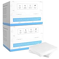 GRANNY SAYS Disposable Face Towel, 100 Counts/2 Boxes, Biodegradable Face Towelettes Disposable, Extra Thick Soft Face Towels, Clean Skin Towels for Remove Makeup, Facial Cleansing, 10