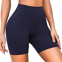 SIHOHAN Women's Cycling Shorts Sports Shorts Leggings High Waist Sports Shorts Summer Elastic Tummy Control Fitness Hot Pants