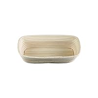 Proofing Basket, Brotform Bread Rising Banneton and Serving Basket, Rectangle, 12-Inch by 5.5-Inch