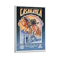 Vintage Casablanca Movie Poster Poster Decorative Painting Canvas Wall Art Living Room Posters Bedroom Painting 08x12inch(20x30cm)