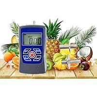 Digital Fruit Firmness Tester Fruit Penetrometer Fruit Durometer With 2 Pressure Heads Diameter Φ11.1mm Φ7.9mm Range 0.2-15 Kgf/cm2 (×105 Pa) 0.4 To 30Kgf/cm2 (×105 Pa) For Soft and Hard Fruits