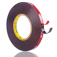 Double Sided Tape Heavy Duty, Small Waterproof Strong Mounting Adhesive  Foam Tape, 10ft Length, 0.39in Width for LED Strip Lights, Home Decor, Car