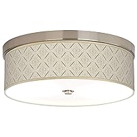 Moroccan Diamonds Giclee Energy Efficient Ceiling Light with Print Shade