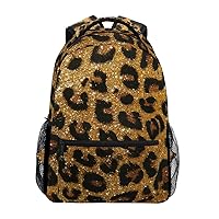 ALAZA Animal Leopard Print Chic Stylish Large Backpack Personalized Laptop iPad Tablet Travel School Bag with Multiple Pockets for Men Women College