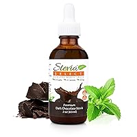 Dark Chocolate Pure Stevia Liquid - Zero Calorie Sweetener - All Natural Liquid Stevia Water Enhancer - Keto Sugar Stevia Liquid - Keto Sweetener & Sugar Alternative 2 Oz