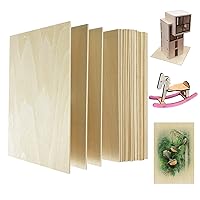 20 Pack Basswood Sheets for Craft, Laser, Wood Burning, Wooden DIY Ornaments, Unfinished Thin Balsa Plywood Sheets can be Cut & Painted to Desired Shape(150x100x2mm)