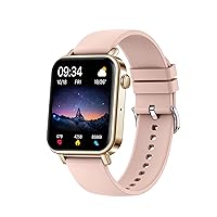 Smart Watch for Android Phones iPhone Compatible, Smartwatch Activity Tracker Fitness Tracker, Waterproof Watch Pedometer Heart Rate Sleep Monitor (Pink)