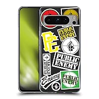 Officially Licensed Public Enemy Collage Graphics Soft Gel Case Compatible with Google Pixel 8 Pro