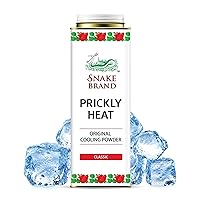 Snake Brand Prickly Heat Cooling Powder for Everyday Use - Anti-Chafing, Heat Rash Relief, Classic Original Scent (9.9 Oz / 280g)