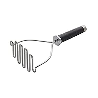 Gourmet Stainless Steel Wire Masher, 10.24-Inch, Black