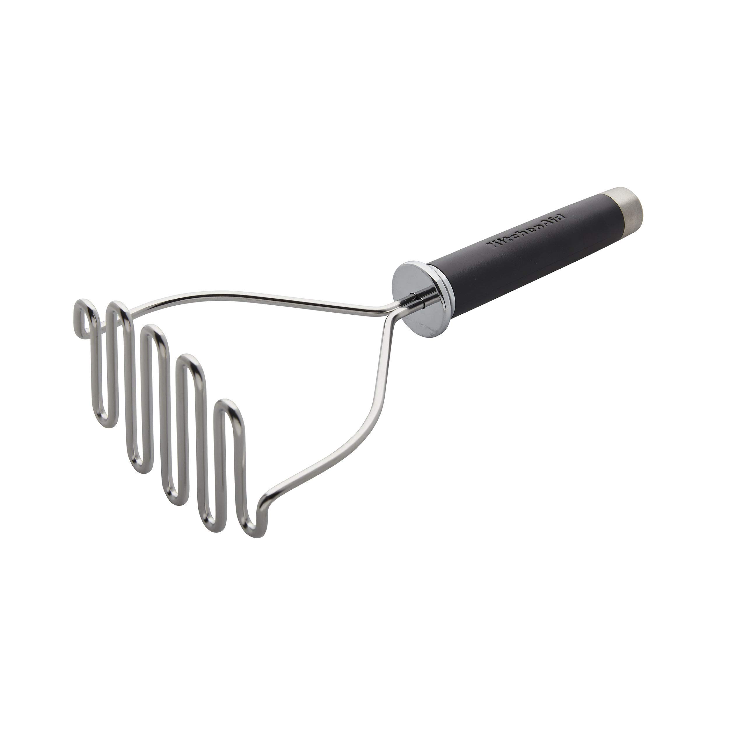 KitchenAid Gourmet Stainless Steel Wire Masher, 10.24-Inch, Black