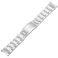 unisex-adult Stainless Steel Watch Strap Silver T605043484