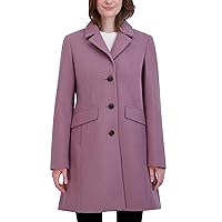 Laundry by Shelli Segal Women's Faux Wool Coat with Notch Collar
