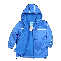 Unotux Blue Baby Boy Cozy Fleece Sport Jacket Coat Hooded sz 1-6 Yrs Old