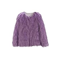 Toddler Baby Girls Shaggy Faux Fur Outwear Coat Jacket Vest Cute Warm Winter Kids Clothes Fluffy Thick Outerwear Tops