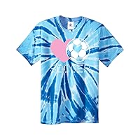 Threadrock Kids Love Heart Soccer Youth Tie Dye T-Shirt